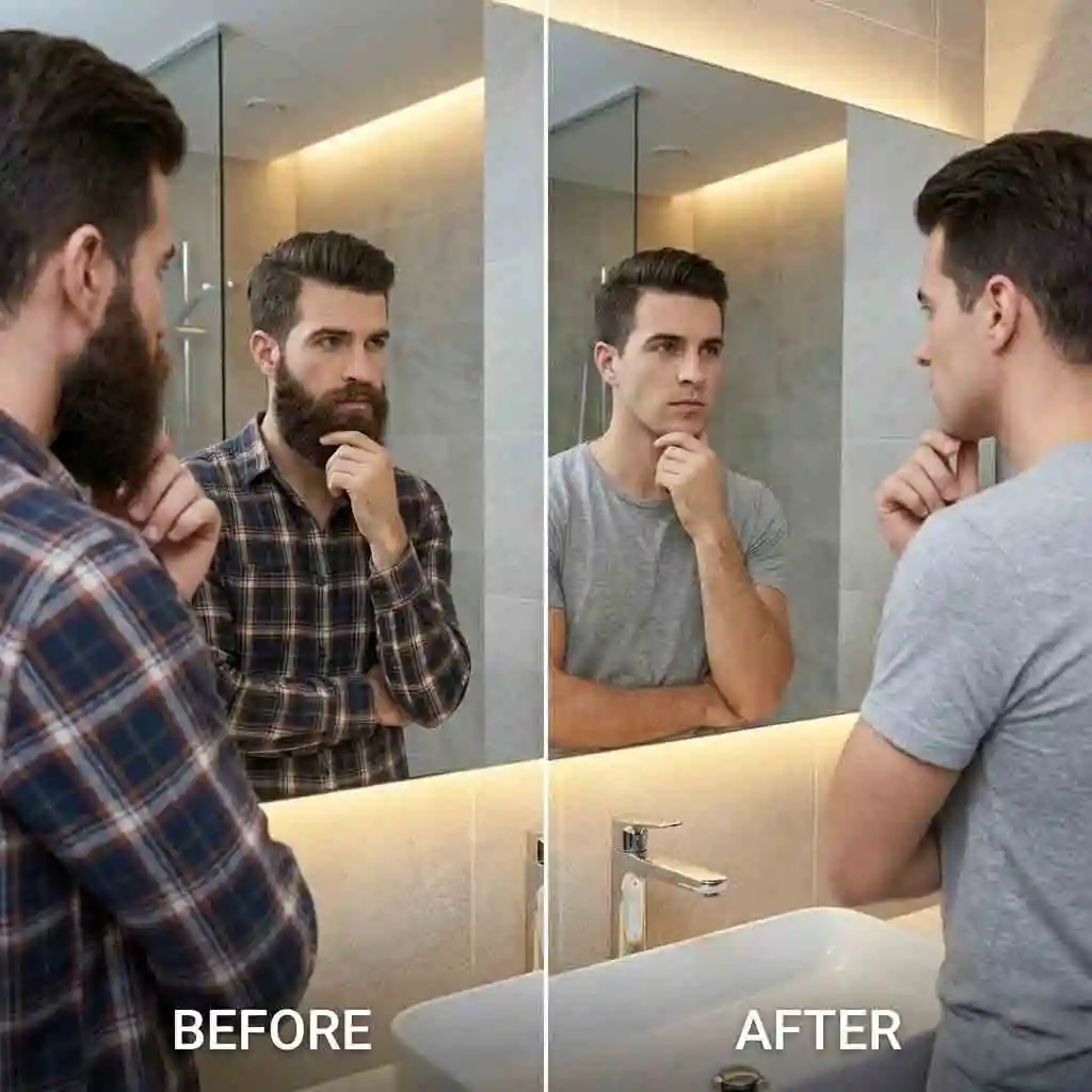 Use this innovative beard remover app to preview your look before you shave helping you make a confident decision about your facial hair style without any regrets.