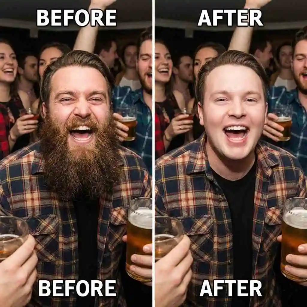 Prank your friends by uploading their photos to our beard remover app and showing them a hilarious baby-faced version of themselves that will surprise everyone on social media.