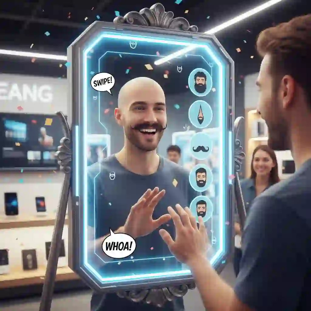 Reverse operation example showing how a beardless filter online free workflow can simulate growing a beard or removing it, enabling flexible facial styling previews.