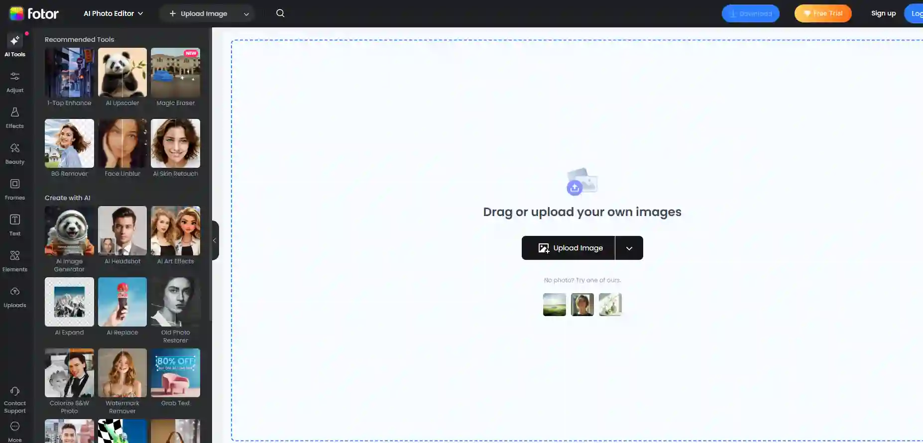 Fotor’s professional beardless filter online free results, showing advanced generative AI that restores skin detail, tone, and lighting for natural-looking clean-shaven previews suitable for sharing.
