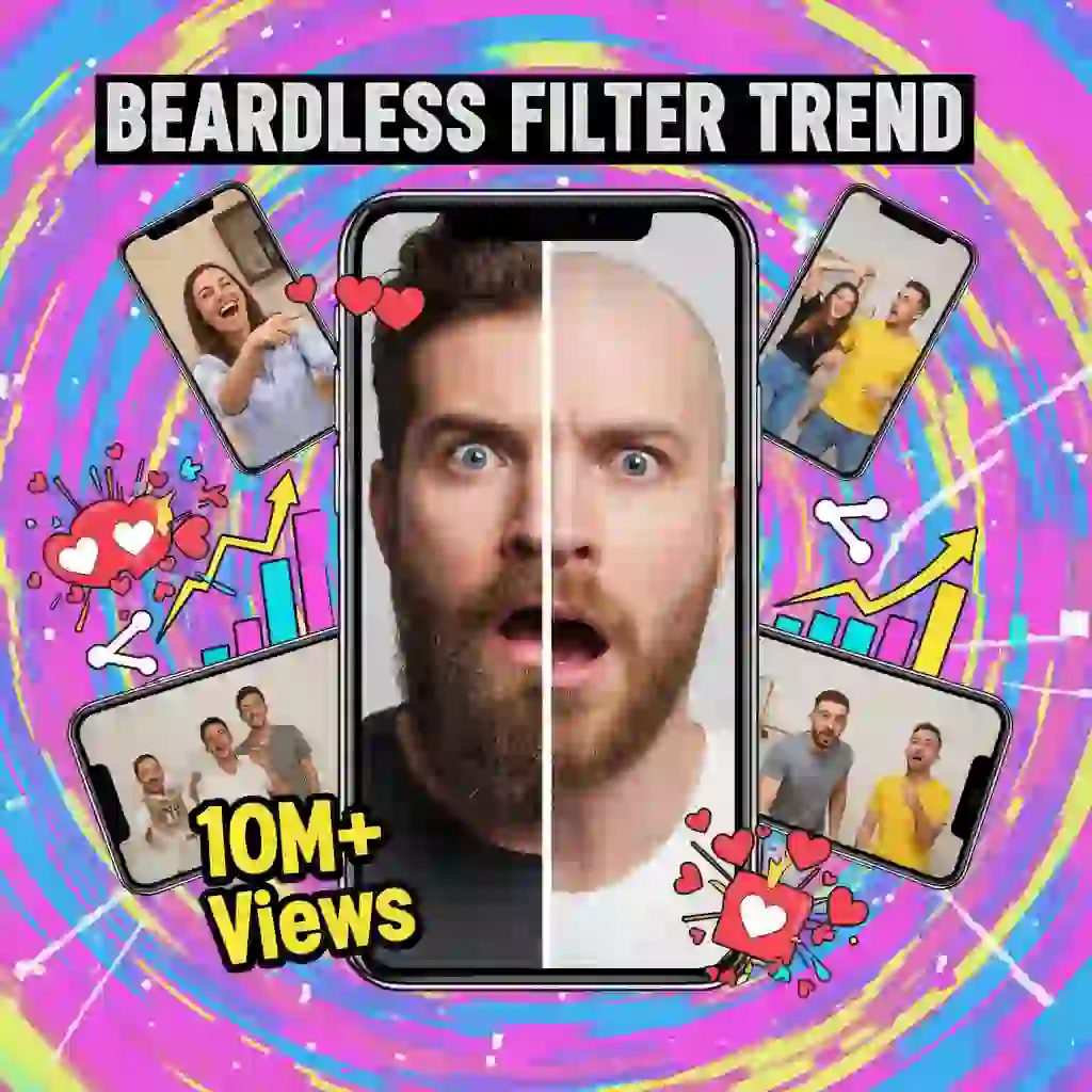 How 5 Creators Got 10 Million Views with the Beardless Filter TikTok Challenge